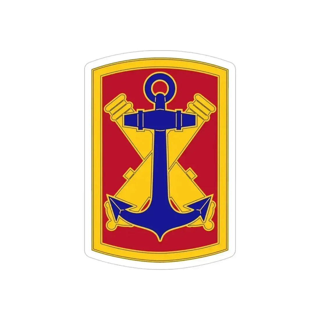 103rd Field Artillery Brigade (U.S. Army) REVERSE PRINT Transparent Die-Cut STICKER 4 Inch Die-Cut Transparent - The Sticker Space
