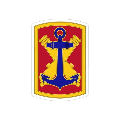 103rd Field Artillery Brigade (U.S. Army) REVERSE PRINT Transparent Die-Cut STICKER 4 Inch Die-Cut Transparent - The Sticker Space