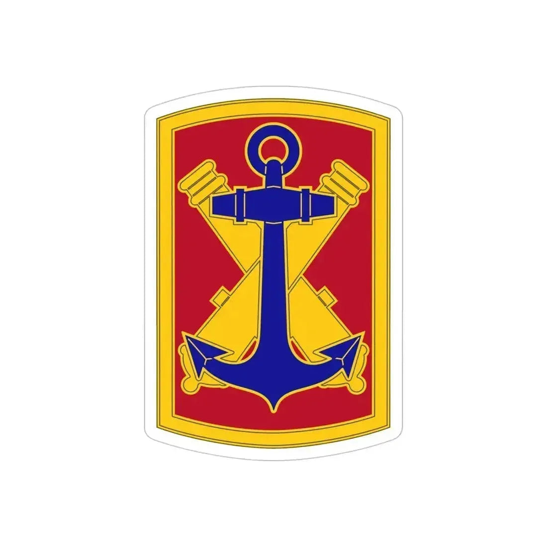 103rd Field Artillery Brigade (U.S. Army) REVERSE PRINT Transparent Die-Cut STICKER 5 Inch Die-Cut Transparent - The Sticker Space