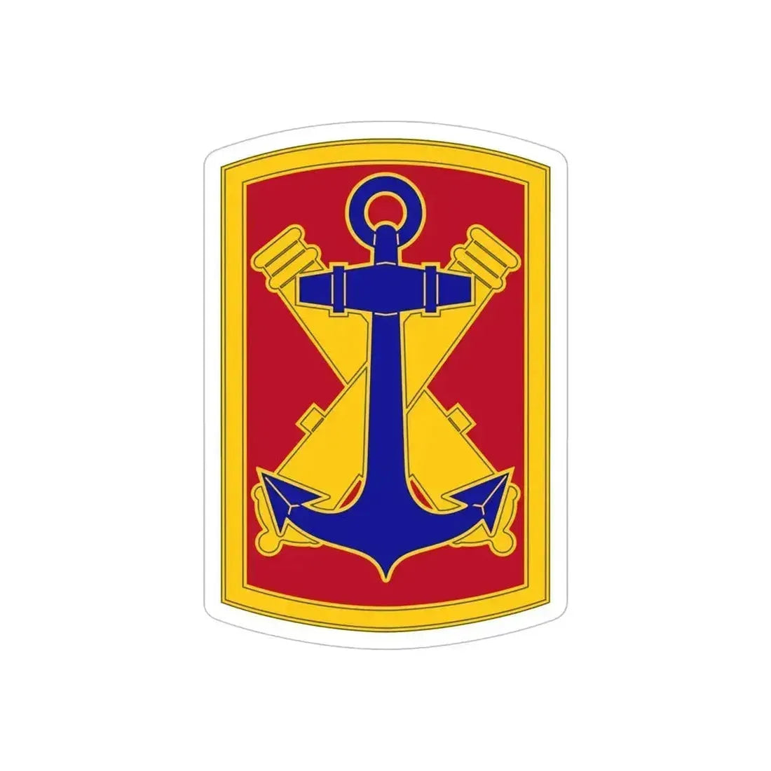 103rd Field Artillery Brigade (U.S. Army) REVERSE PRINT Transparent Die-Cut STICKER 6 Inch Die-Cut Transparent - The Sticker Space