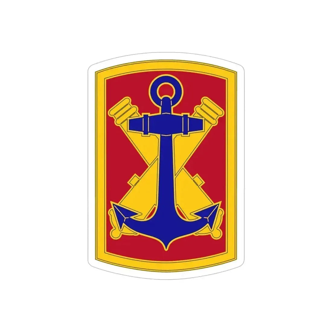 103rd Field Artillery Brigade (U.S. Army) REVERSE PRINT Transparent Die-Cut STICKER - The Sticker Space