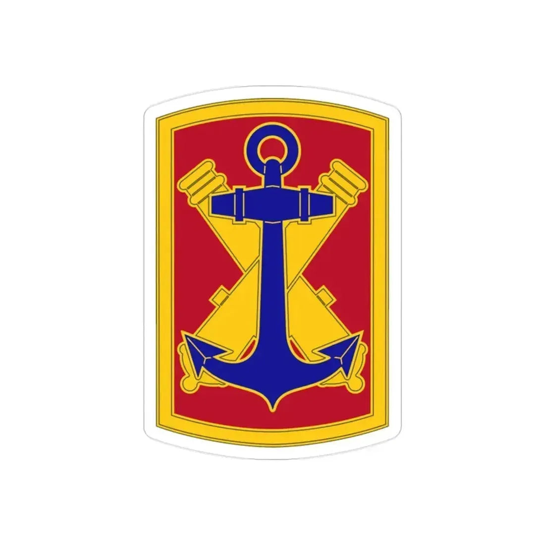 103rd Field Artillery Brigade (U.S. Army) REVERSE PRINT Transparent Die-Cut STICKER - The Sticker Space