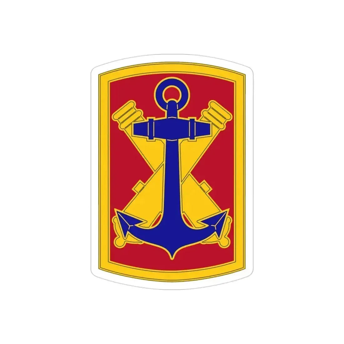 103rd Field Artillery Brigade (U.S. Army) REVERSE PRINT Transparent Die-Cut STICKER - The Sticker Space