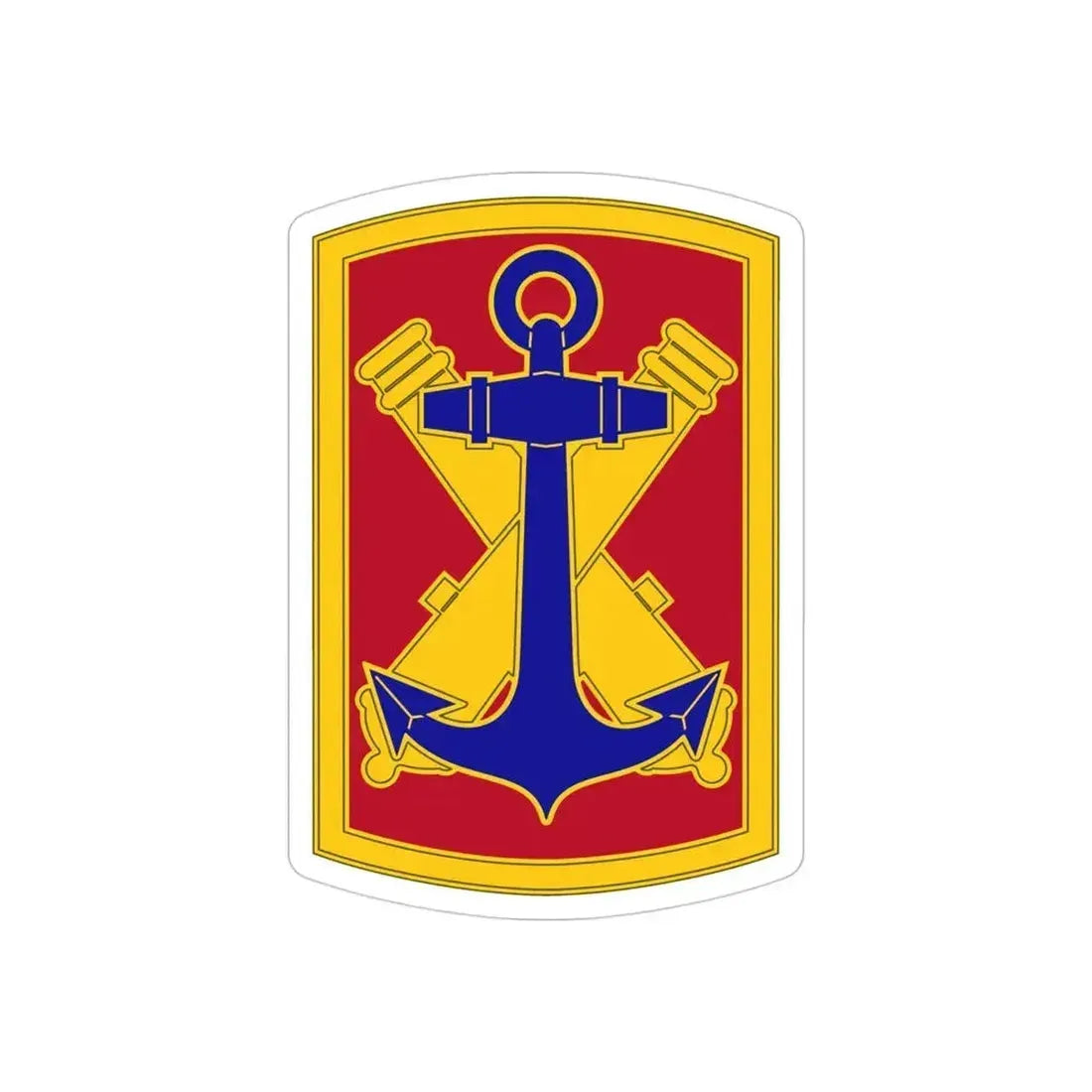 103rd Field Artillery Brigade (U.S. Army) REVERSE PRINT Transparent Die-Cut STICKER - The Sticker Space