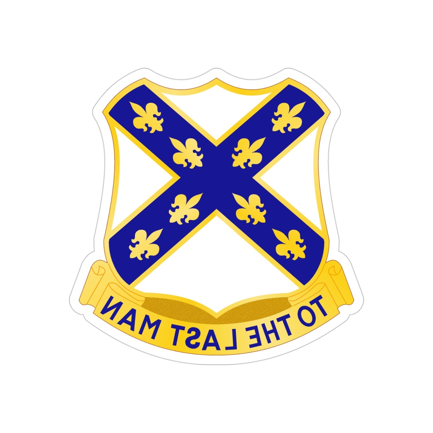 103rd Infantry Regiment (U.S. Army) REVERSE PRINT Transparent STICKER-4 Inch-The Sticker Space