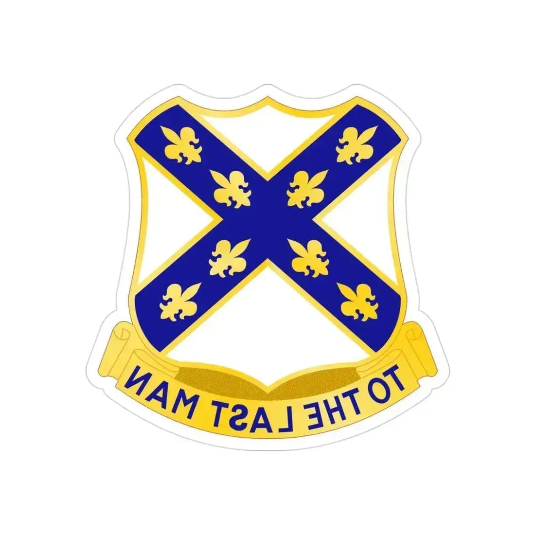 103rd Infantry Regiment (U.S. Army) REVERSE PRINT Transparent Die-Cut STICKER - The Sticker Space