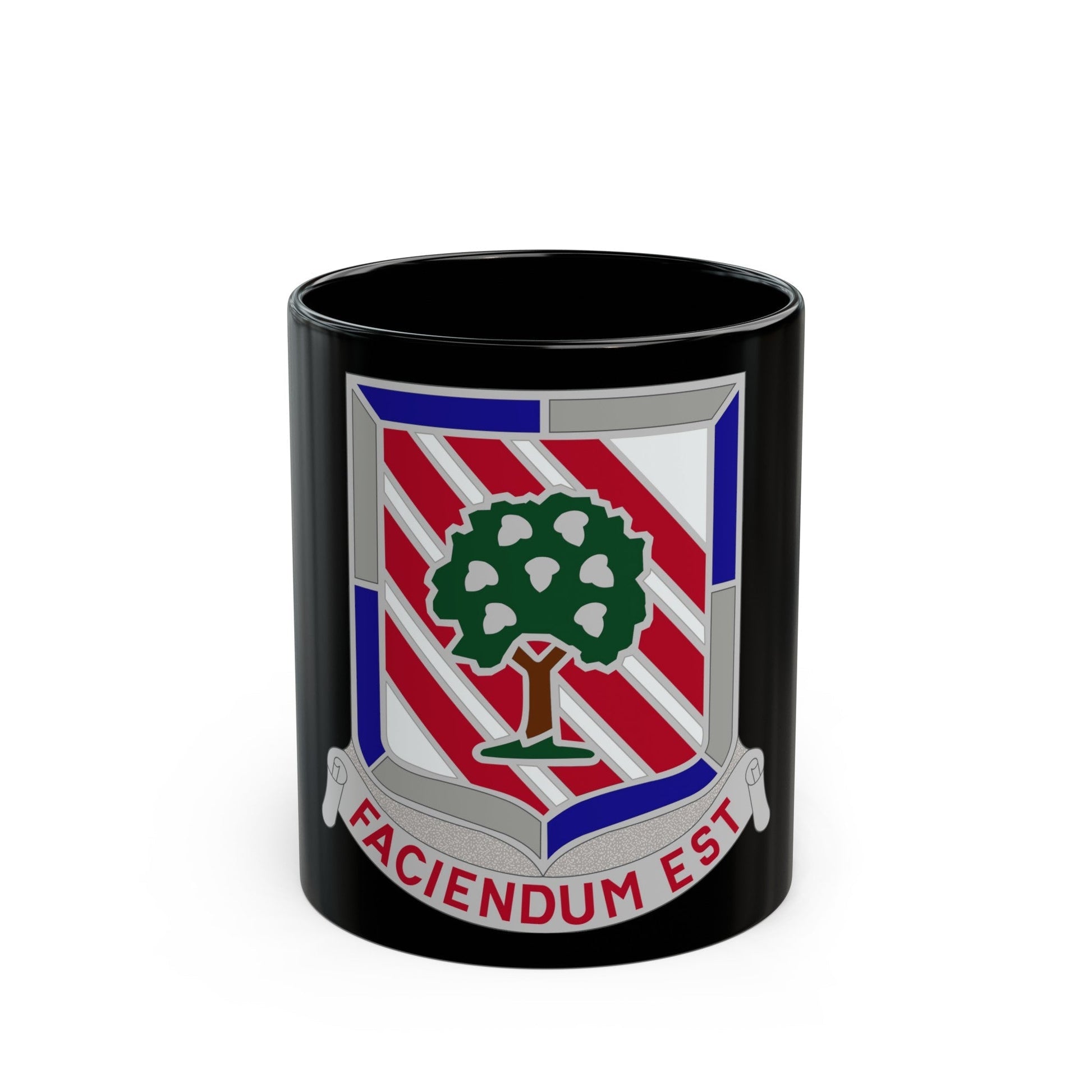 104 Engineer Battalion Obsolete Insignia (U.S. Army) Black Coffee Mug-11oz-The Sticker Space