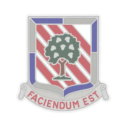 104 Engineer Battalion Obsolete Insignia (U.S. Army) STICKER Vinyl Kiss-Cut Decal 3 Inch Transparent - The Sticker Space