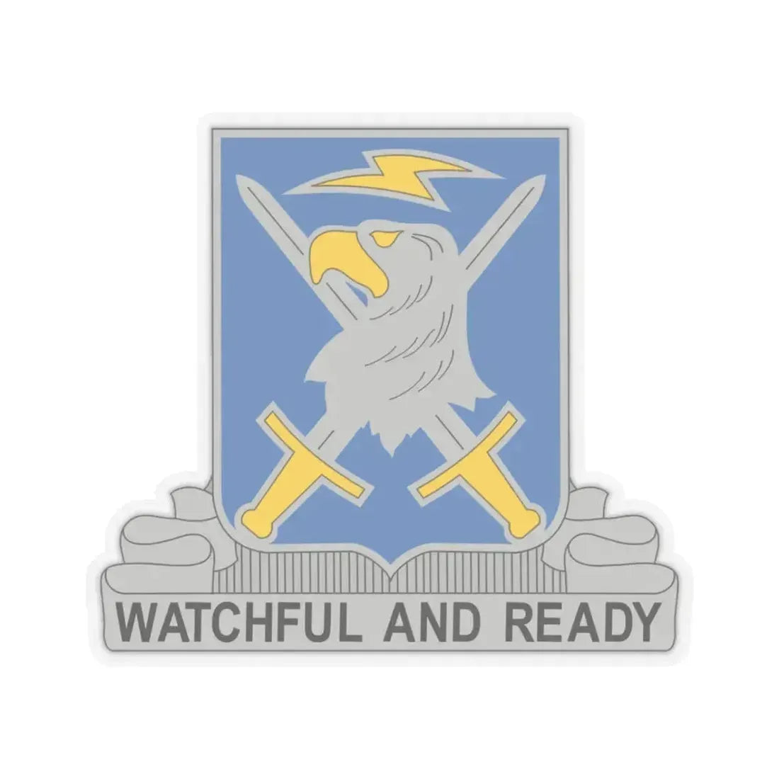 104 Military Intelligence Battalion (U.S. Army) STICKER Vinyl Kiss-Cut Decal 3 Inch Transparent - The Sticker Space