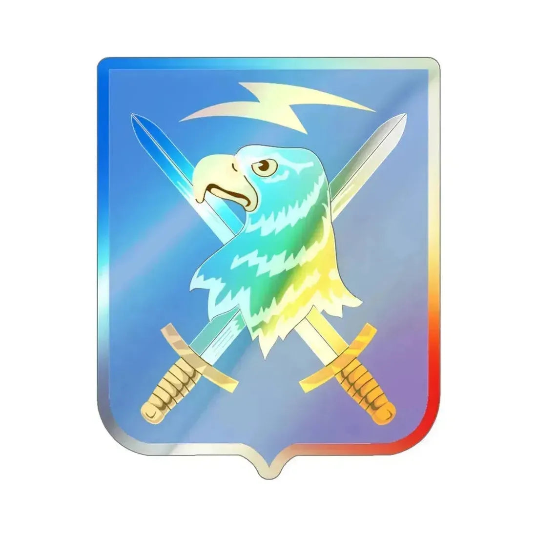 104 Military Intelligence Battalion v2 (U.S. Army) Holographic STICKER Die-Cut Vinyl Decal 6 Inch Holographic - The Sticker Space