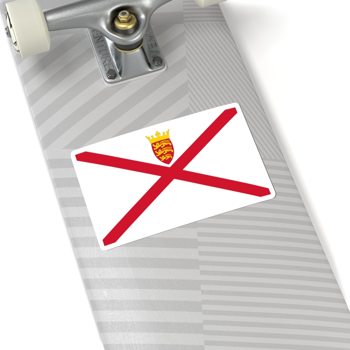 Flag of Jersey (United Kingdom) STICKER Vinyl Kiss-Cut Decal