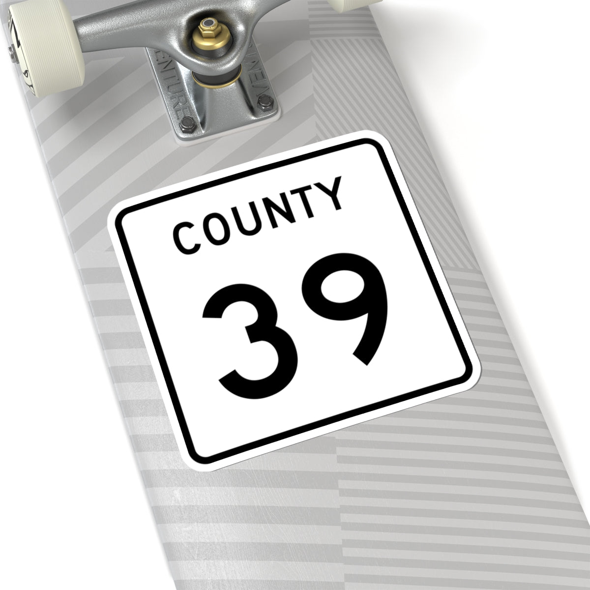 County 39 square (Minnesota) (Road Sign) STICKER Vinyl Kiss-Cut Decal