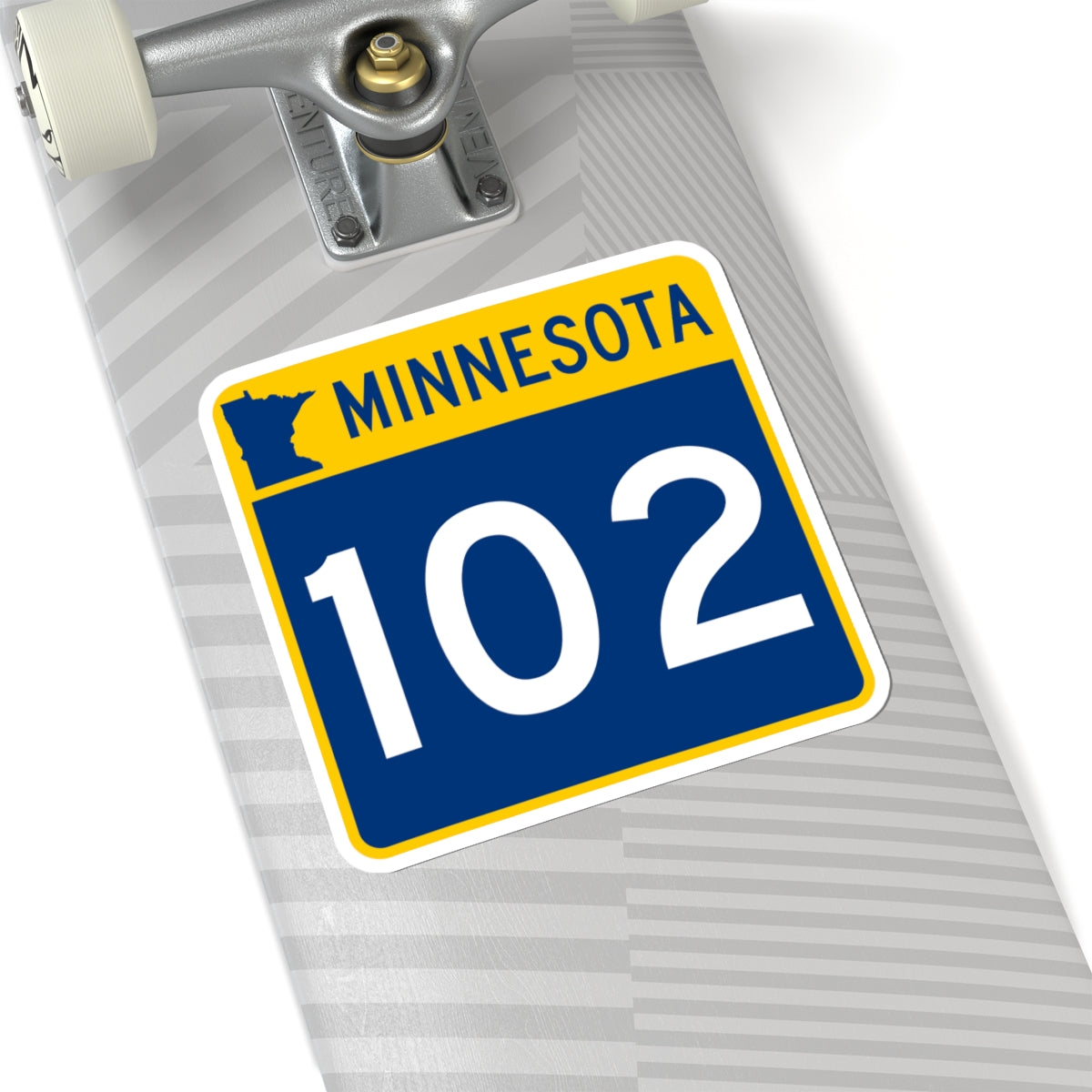 MN-102 (Minnesota) (Road Sign) STICKER Vinyl Kiss-Cut Decal