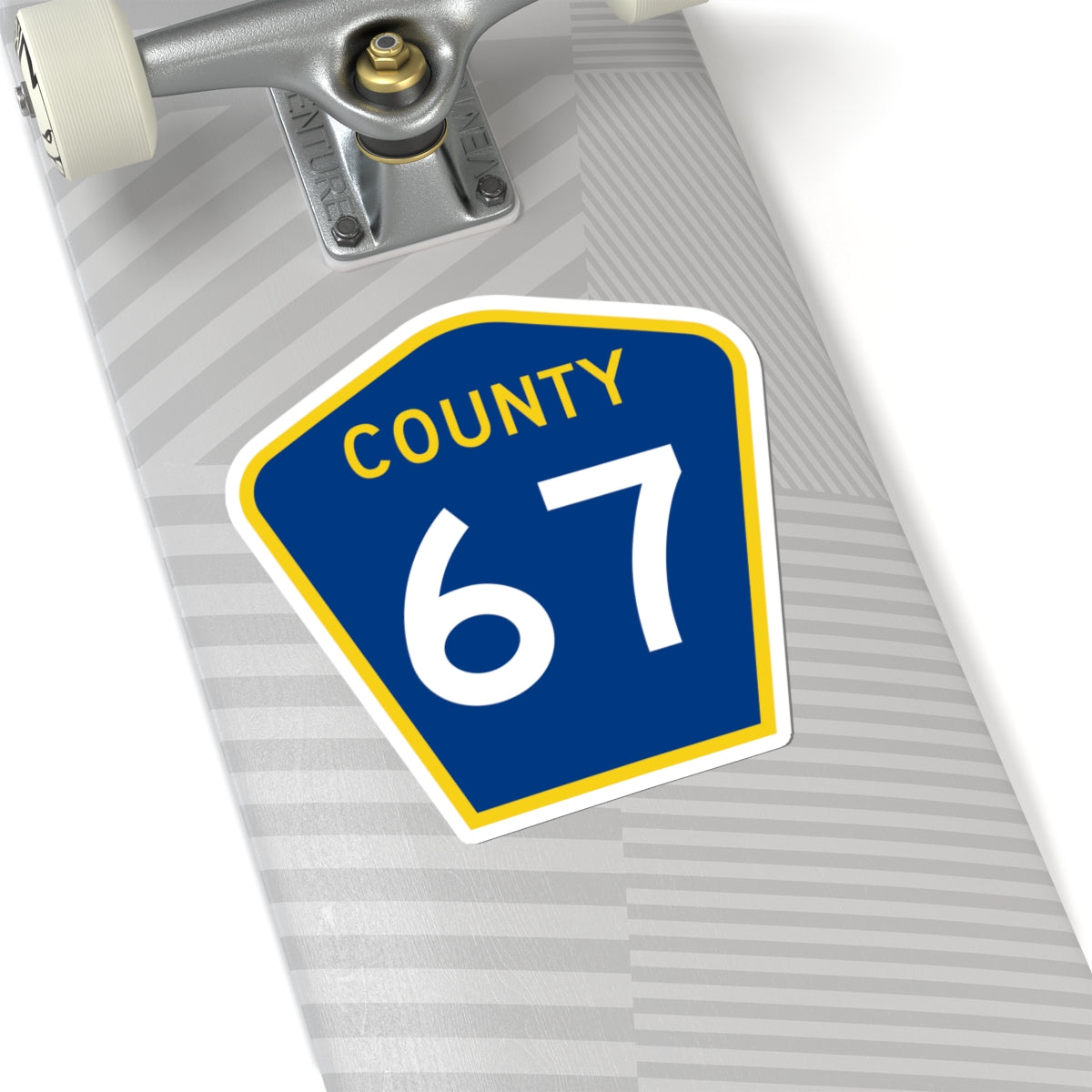 County 67 MN (Minnesota) (Road Sign) STICKER Vinyl Kiss-Cut Decal