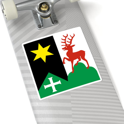 CHE Oberegg Flag (Switzerland) STICKER Vinyl Kiss-Cut Decal