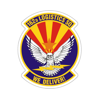 162d Logistics Squadron (U.S. Air Force) STICKER Vinyl Kiss-Cut Decal-4" × 4"-White-The Sticker Space