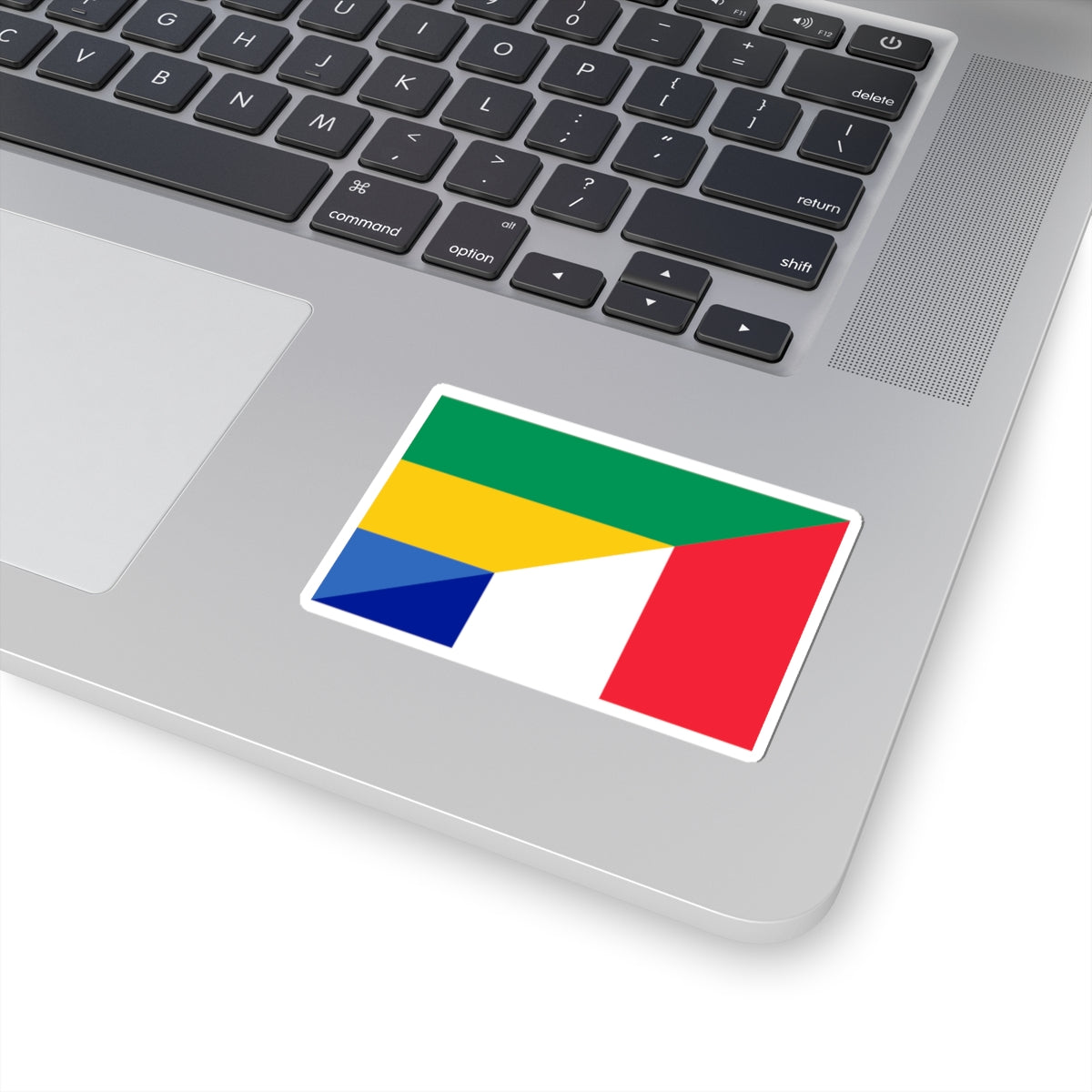 Flag of Gabon and France (France) STICKER Vinyl Kiss-Cut Decal