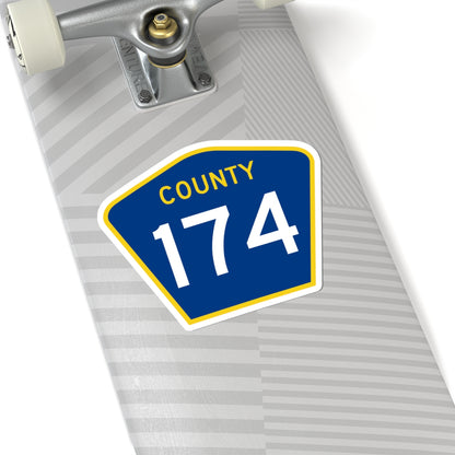 County 174 MN (Minnesota) (Road Sign) STICKER Vinyl Kiss-Cut Decal