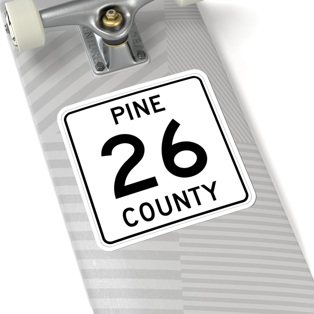 Pine County Route 26 MN (Minnesota) (Road Sign) STICKER Vinyl Kiss-Cut Decal