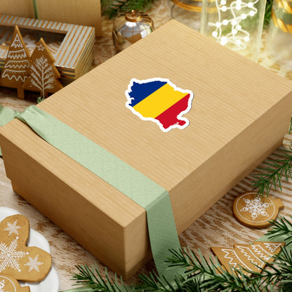 Flag map of Romania (Oman) STICKER Vinyl Kiss-Cut Decal