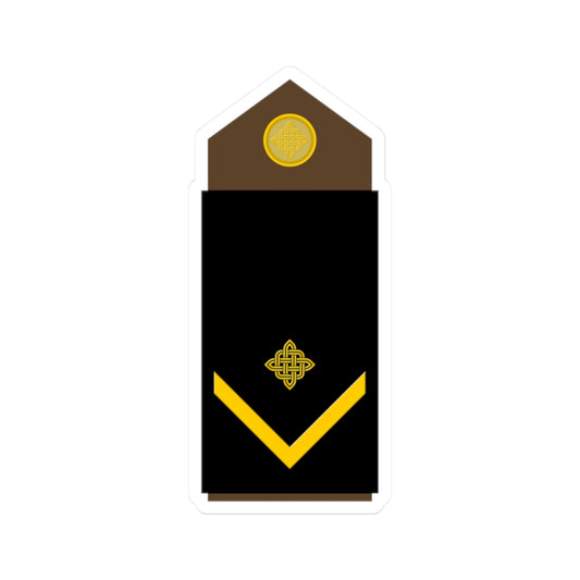 Army HRV OR 04 (Croatia) (Military Rank) STICKER Vinyl Kiss-Cut Decal