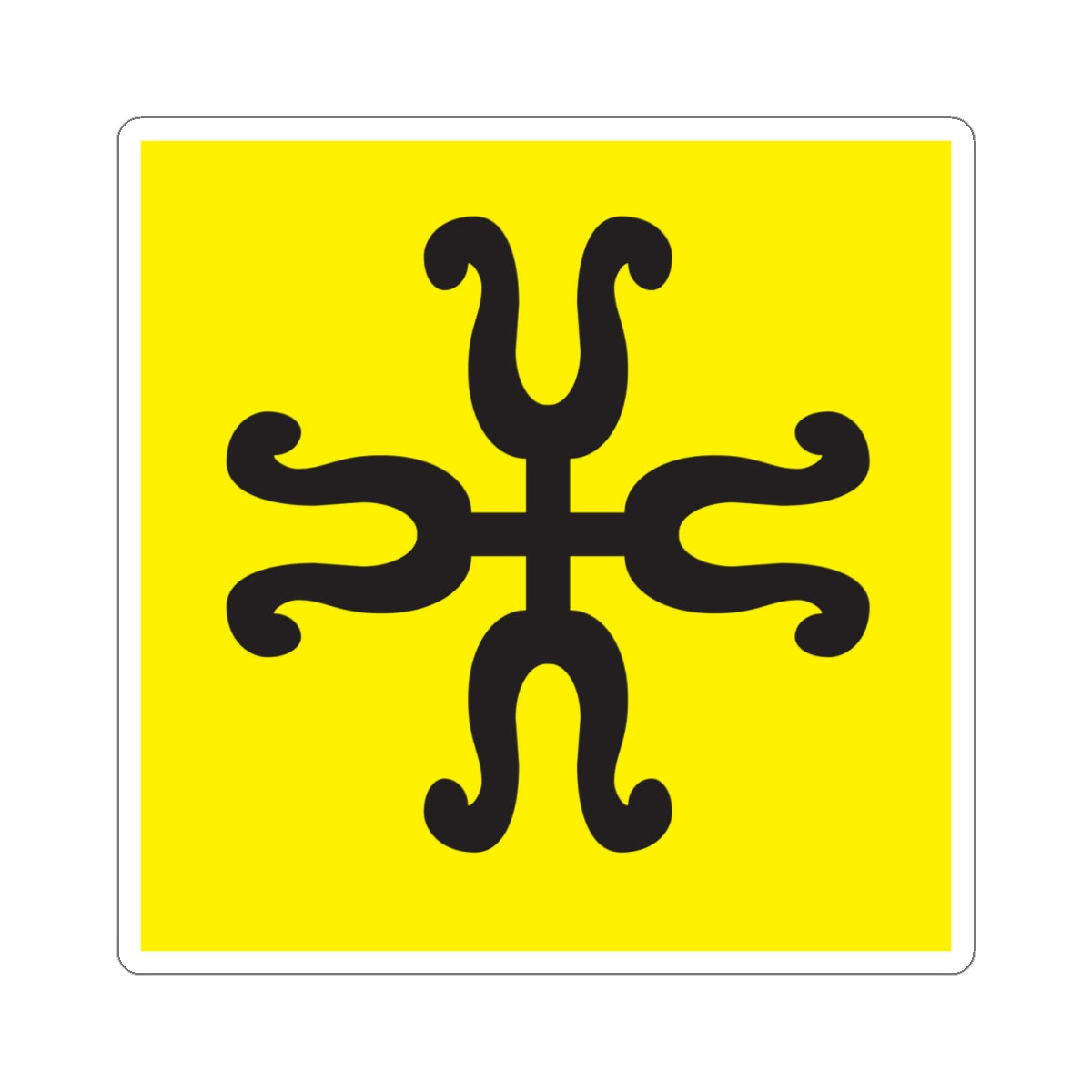 CHE Knonaueramt Flag (Switzerland) STICKER Vinyl Kiss-Cut Decal