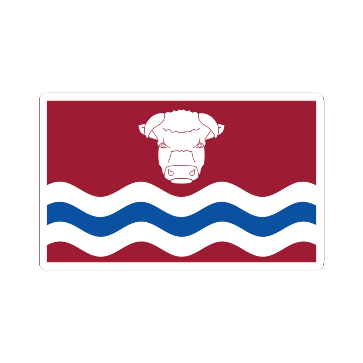 County Flag Of Herefordshire (England) STICKER Vinyl Kiss-Cut Decal