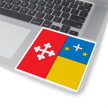 Flag of Joseph Roduit (Switzerland) STICKER Vinyl Kiss-Cut Decal