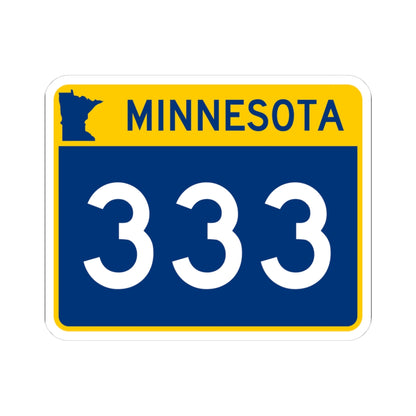 MN-333 wide (Minnesota) (Road Sign) STICKER Vinyl Kiss-Cut Decal