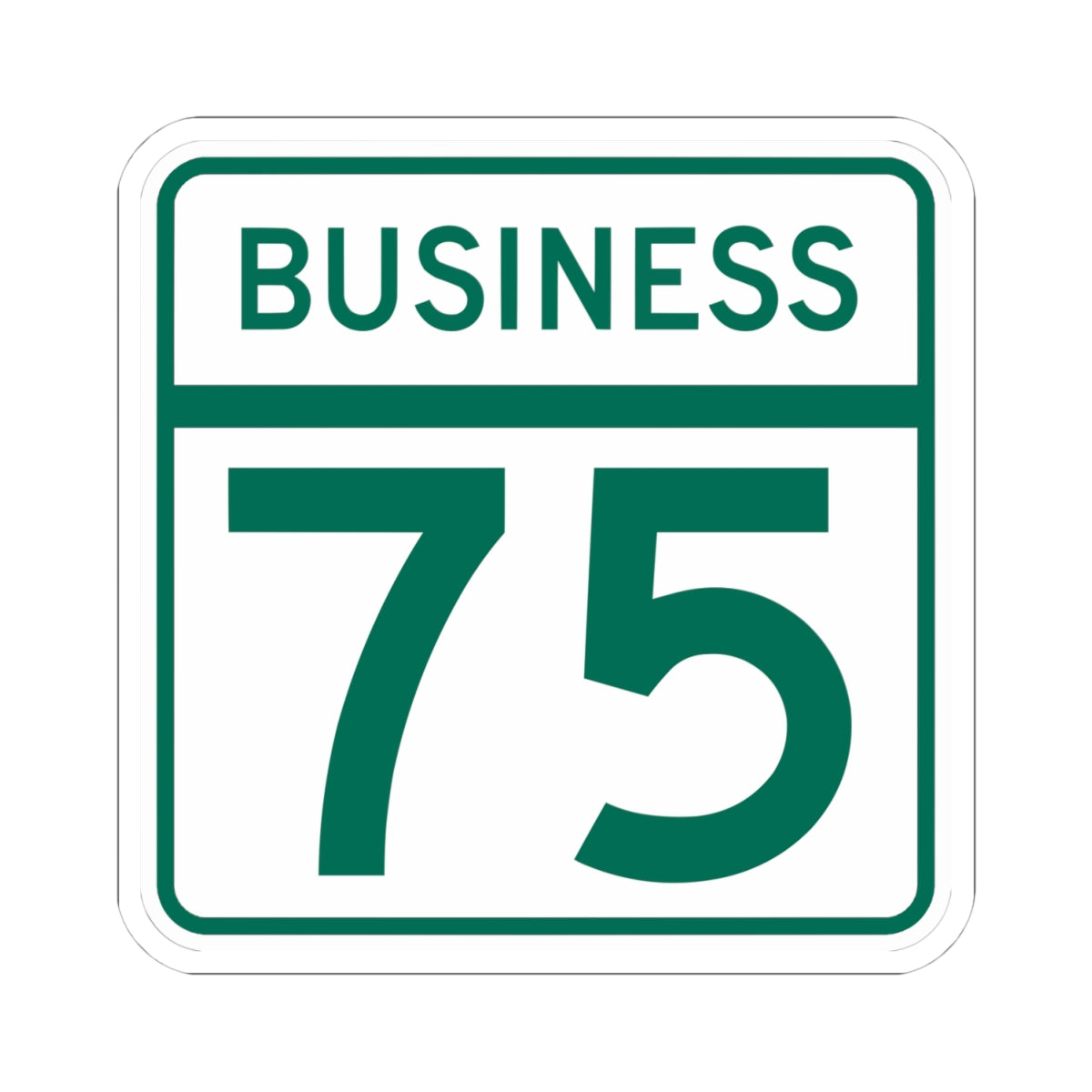 MD Route 75 Business (Maryland) (Road Sign) STICKER Vinyl Kiss-Cut Decal