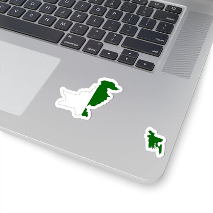 Flag-map of the Dominion of Pakistan (Pakistan) STICKER Vinyl Kiss-Cut Decal