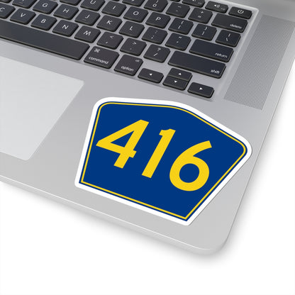 PR secondary 416 (Puerto Rico) (Road Sign) STICKER Vinyl Kiss-Cut Decal