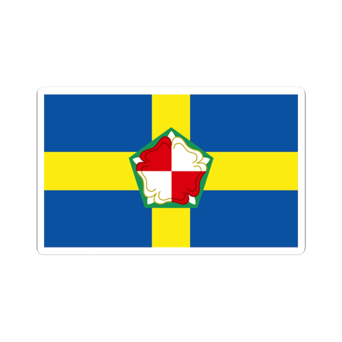 Flag of Pembrokeshire (United Kingdom) STICKER Vinyl Kiss-Cut Decal