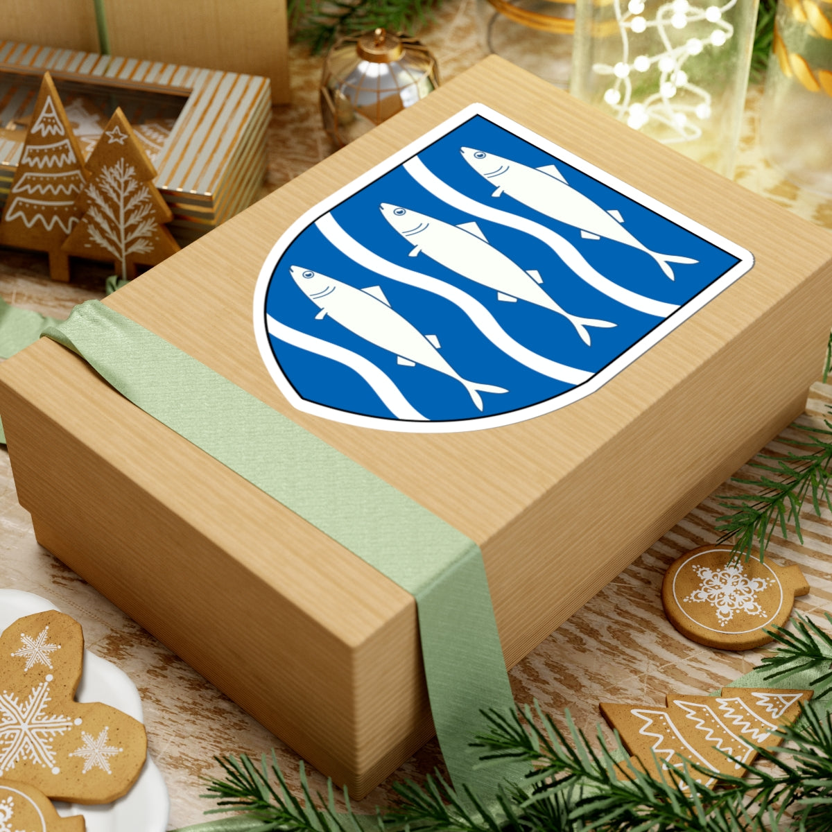 Aabenraa Kommune coa (Denmark) (Coat of Arms) STICKER Vinyl Kiss-Cut Decal