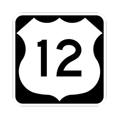 US 12 MN 1961 (Minnesota) (Road Sign) STICKER Vinyl Kiss-Cut Decal