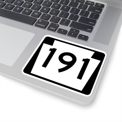 PA-191 (Pennsylvania) (Road Sign) STICKER Vinyl Kiss-Cut Decal