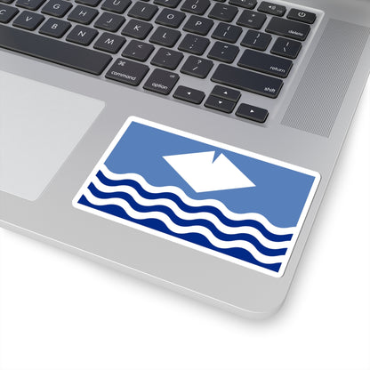 Flag of the Isle of Wight (England) STICKER Vinyl Kiss-Cut Decal