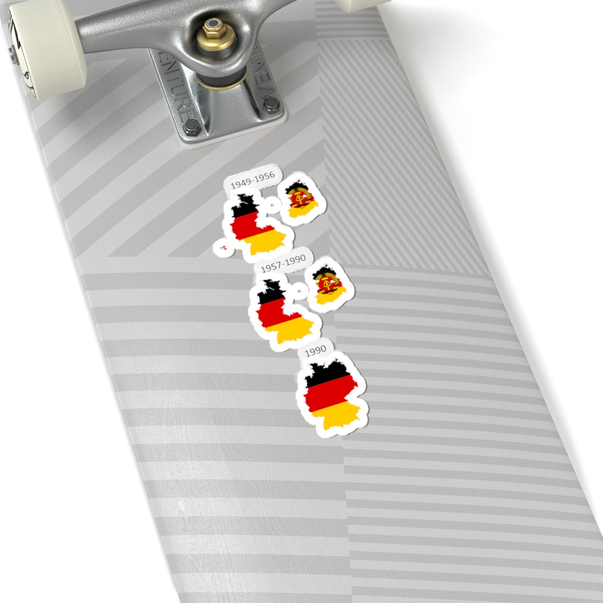 Flag map of Germany separation (Germany) STICKER Vinyl Kiss-Cut Decal