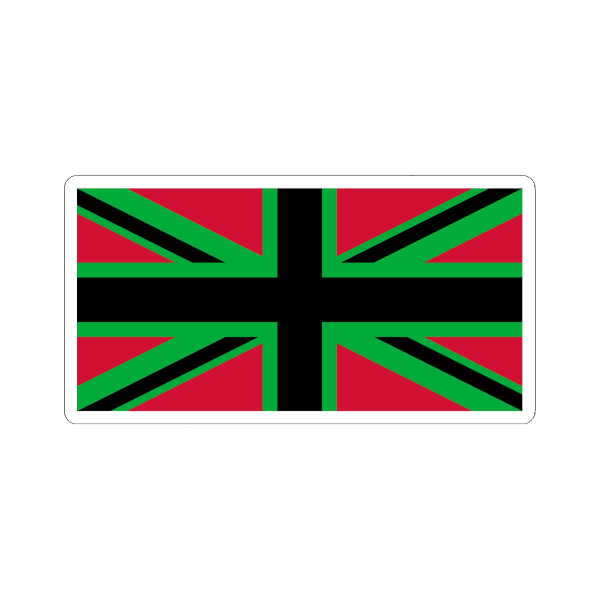 African Britain Flag (United Kingdom) STICKER Vinyl Kiss-Cut Decal
