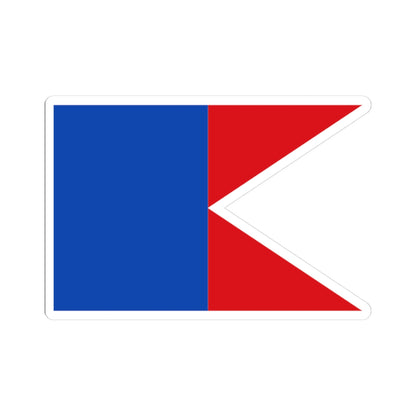 Flag maritime melilla (Spain) STICKER Vinyl Kiss-Cut Decal