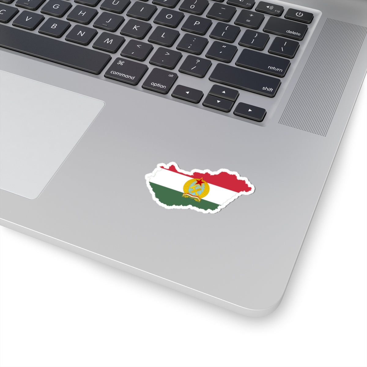 Flag-map of Hungary 1949-1956 (Hungary) STICKER Vinyl Kiss-Cut Decal