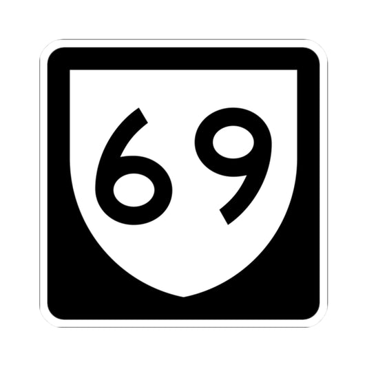 PR urban primary 69 (Puerto Rico) (Road Sign) STICKER Vinyl Kiss-Cut Decal
