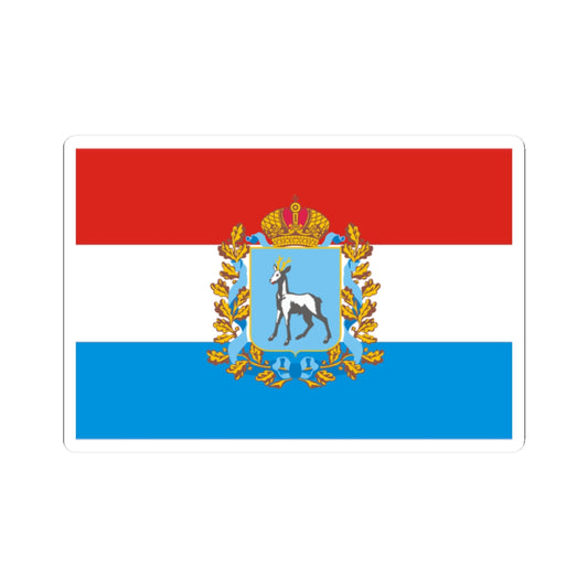 Flag of Samara Oblast (Russia) STICKER Vinyl Kiss-Cut Decal