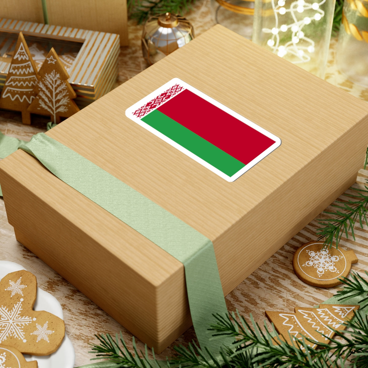 Flag of Belarus WFB 2004 (Belarus) STICKER Vinyl Kiss-Cut Decal