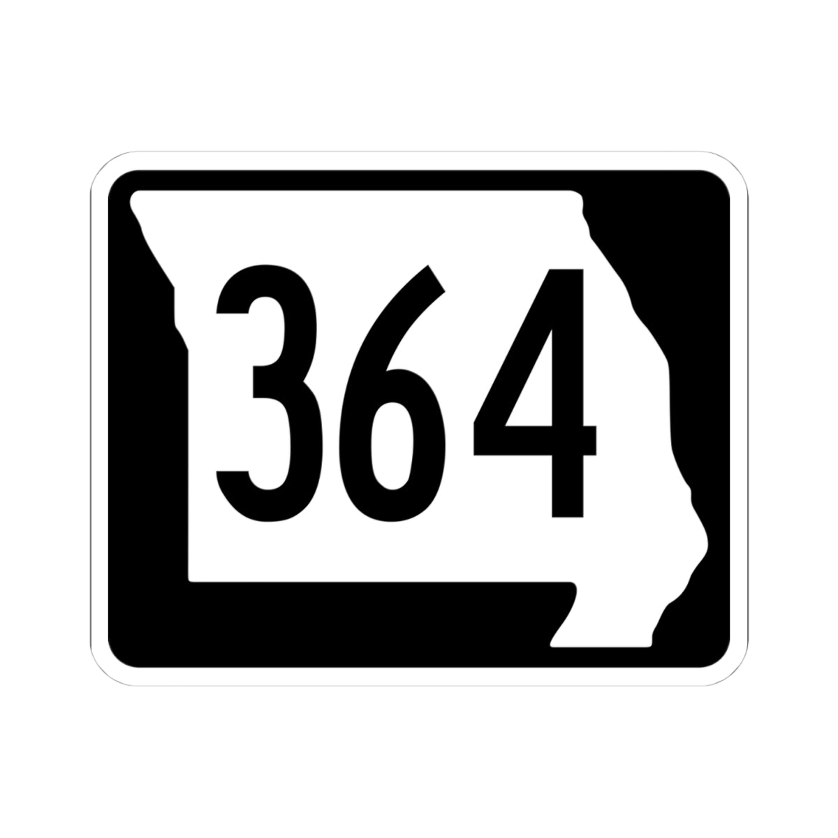 MO-364 (Missouri) (Road Sign) STICKER Vinyl Kiss-Cut Decal