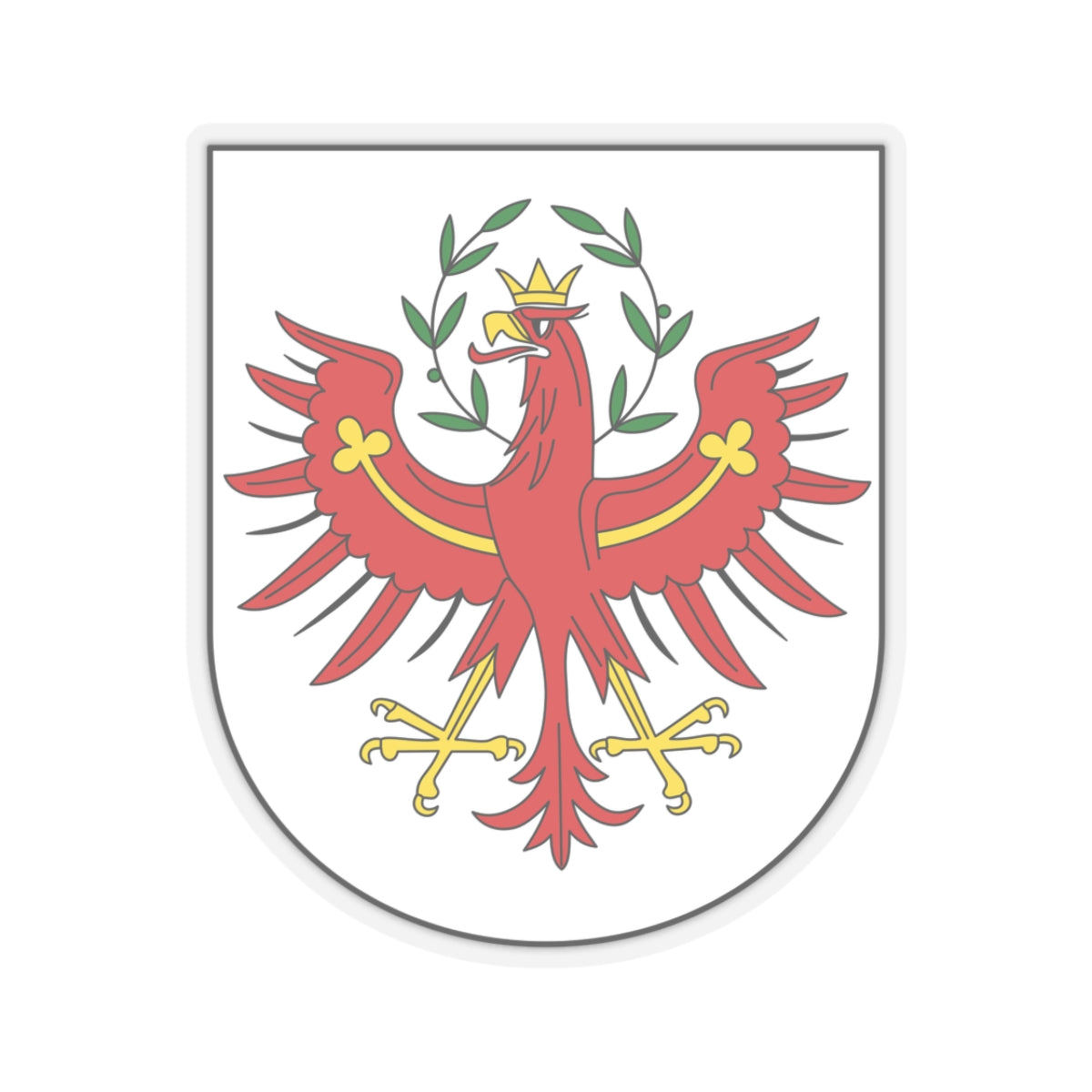Coat of Arms of Tirol Austria - STICKER Vinyl Kiss-Cut Decal