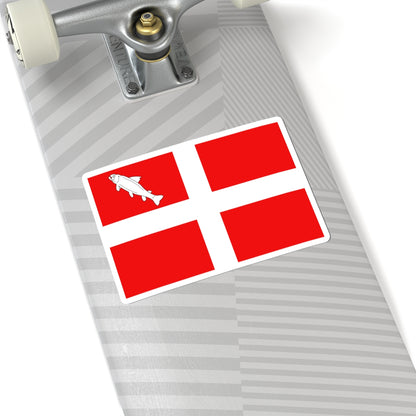 Flag of Annecy (France) STICKER Vinyl Kiss-Cut Decal