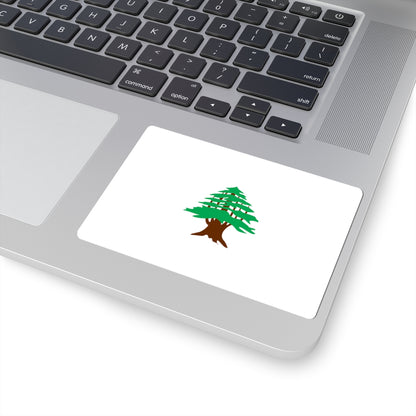 Flag of Lebanon 1918-1920 (Lebanon) STICKER Vinyl Kiss-Cut Decal