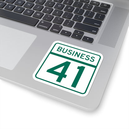 MD Route 41 Business (Maryland) (Road Sign) STICKER Vinyl Kiss-Cut Decal
