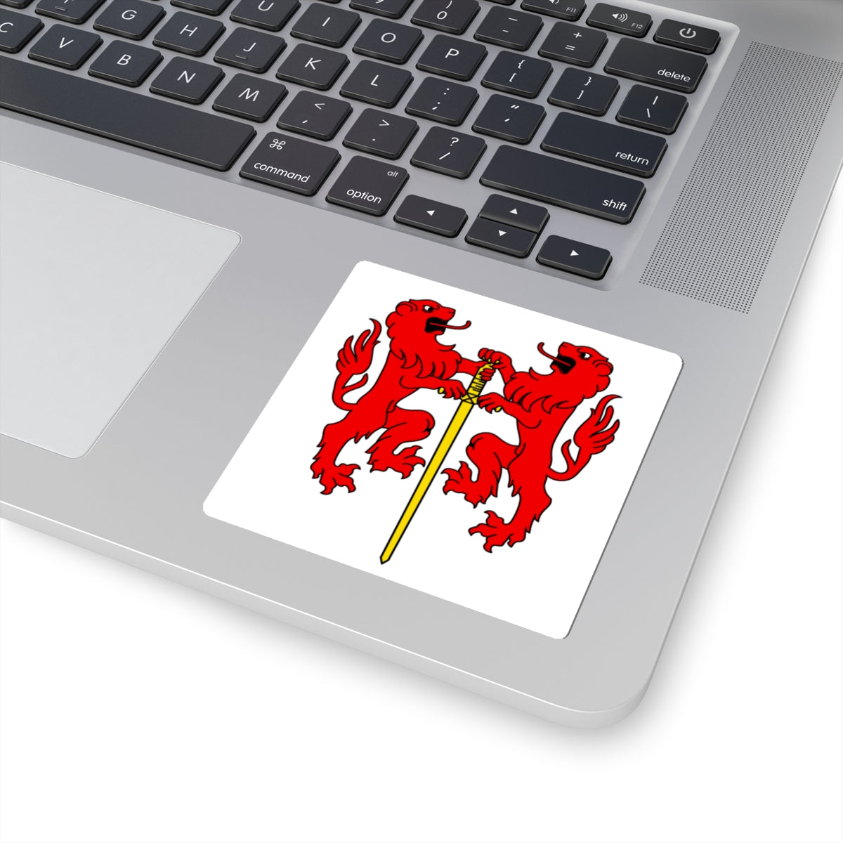 CHE Conthey District Flag (Switzerland) STICKER Vinyl Kiss-Cut Decal